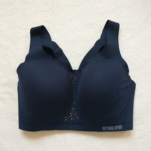 Victoria Secret Sport Angel Max Bra 34DDD Blue Racerback Wirefree Cut Out